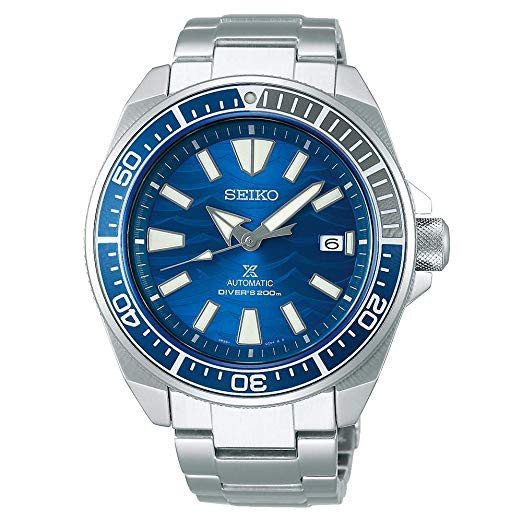 JAM TANGAN PRIA SEIKO SRPD23K1 PROSPEX DIVERS 200M SAMURAI BASELWORLD STAINLESS STRAP SILVER BLUE