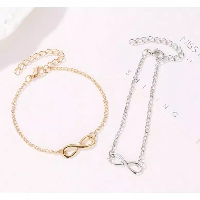 ~ PIYOSHI08 ~ Gelang Aksesoris Simbol Infinity Untuk Wanita Model Korea AF43