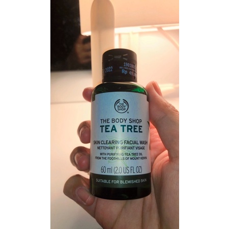 The body shop tea tree facial wash