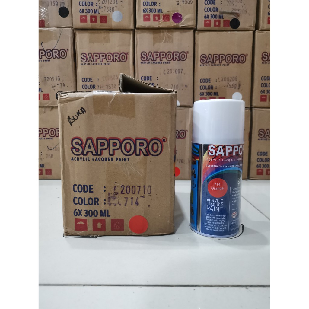 Cat Semprot Sapporo Paint 714 Orange