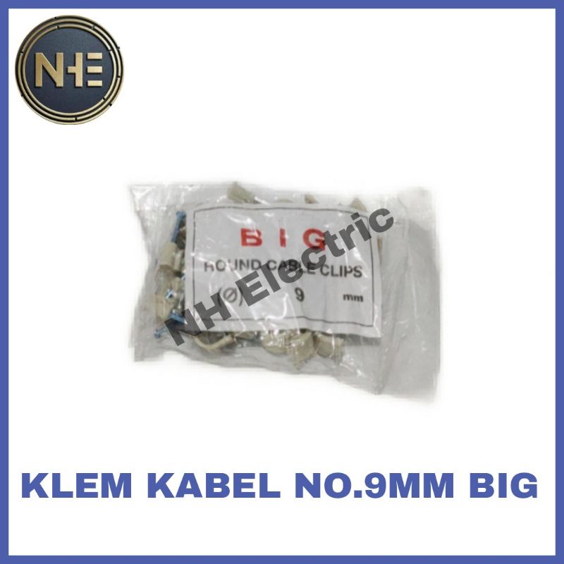 Klem Kabel Paku Biasa No.9mm Big - Klem Kabel Biasa No.9mm Big