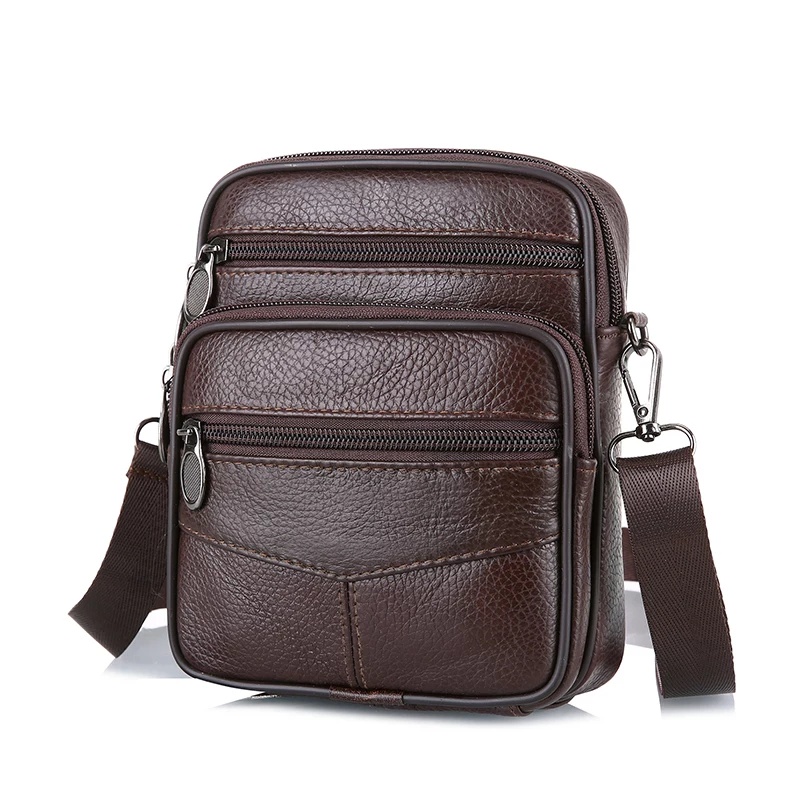 Tas Kulit Pria - Tas Selempang Kulit Kecil - Tas Kulit Murah - Tas Kulit Sapi Asli - Tas Selempang P