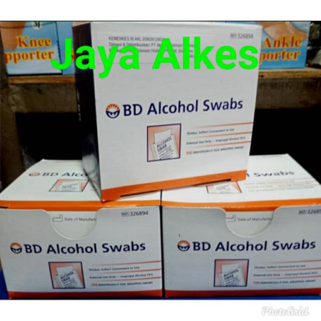 Alcohol Swab BD Tissue Alkohol Tisu Swabs Kapas Alkohol 70%