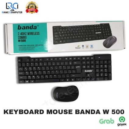 COMBO KEYBOARD MOUSE WIRELESS BANDA W 500