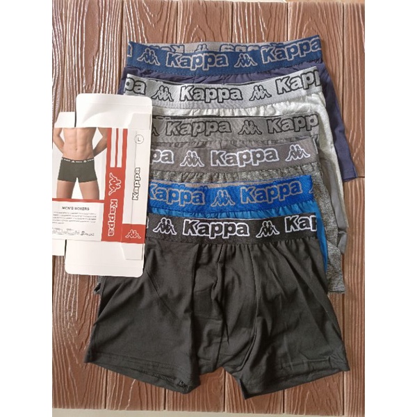 3 PCS BOXER PRIA L-V /KAPPA  CELANA DALAM  BOXER PRIA