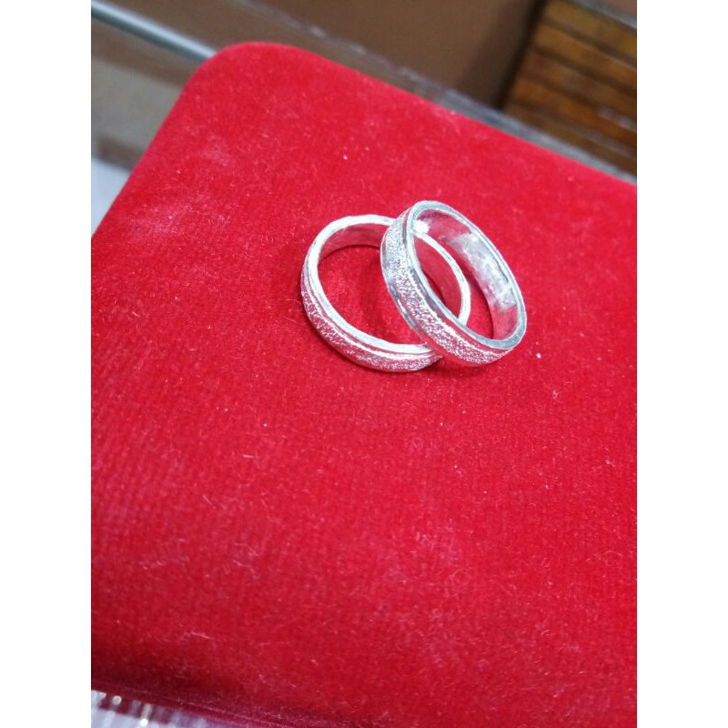 cincin perak murni 925/999% couple