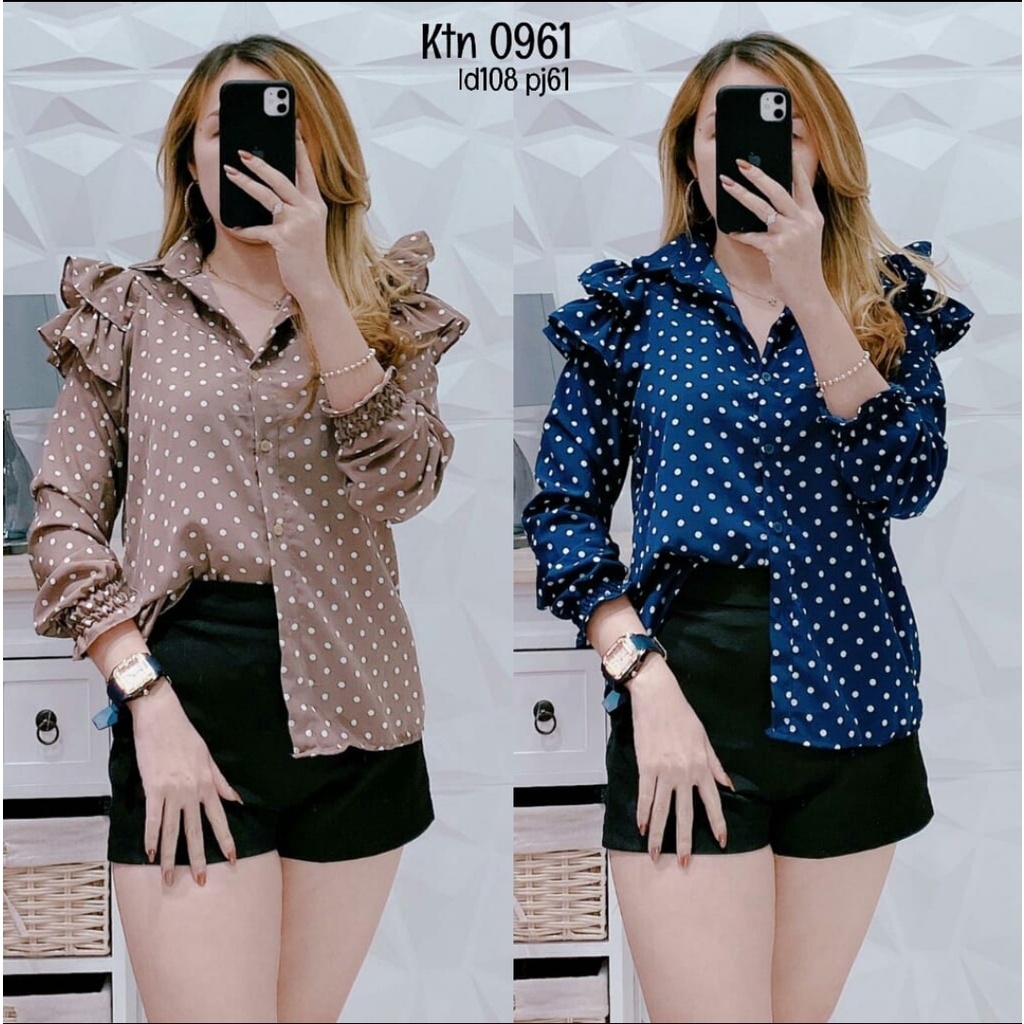 JYACOLECTION-BAJU ATASAN TERBARU-BLOUSE WANITA TERBARU-BLOUSE KOREA-BLUS MURAH-BAJU KEMEJA KERJA-KEMEJA KANTOR-PROMO