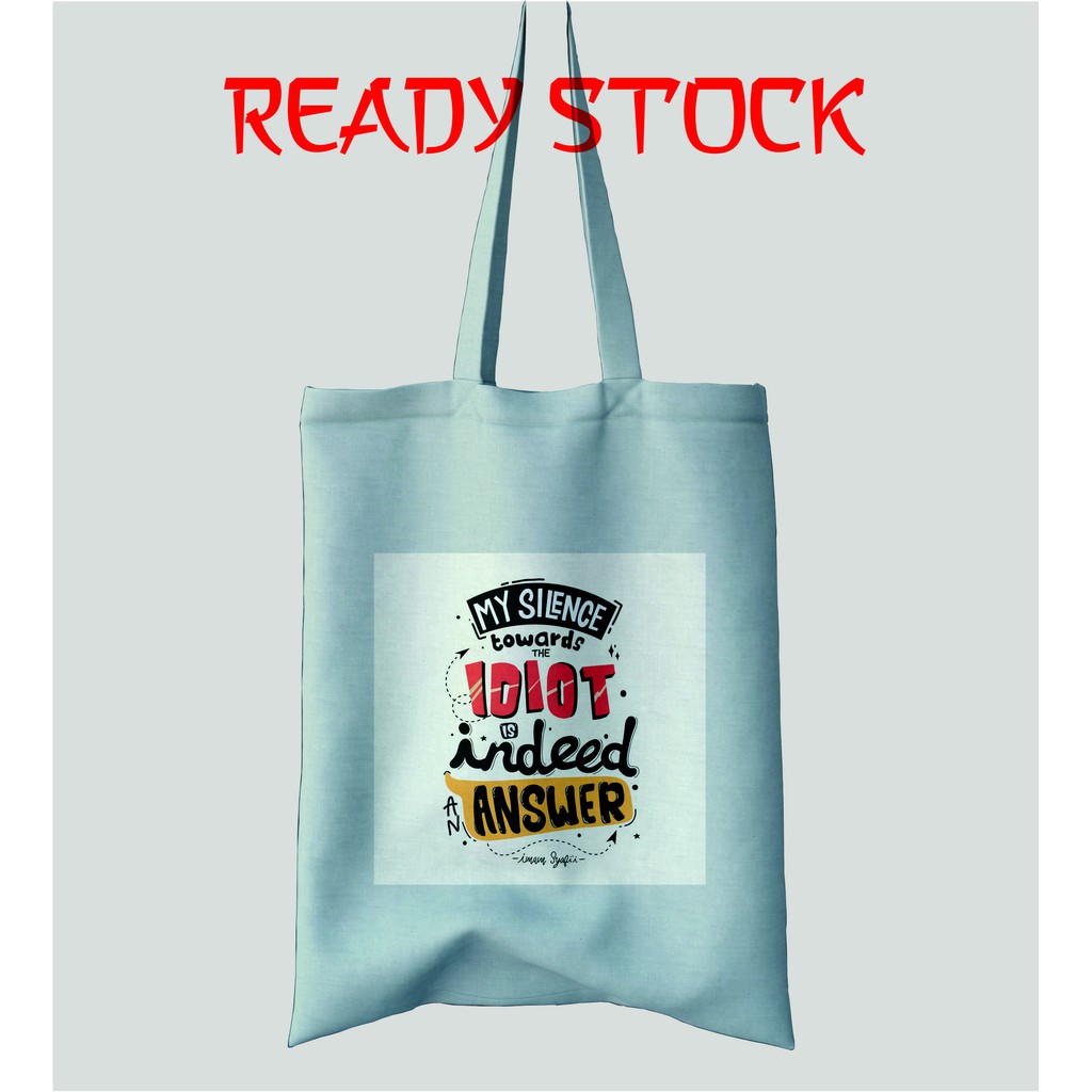 Totebag Premium - Canvas Drill - Bukan Blacu - Tas Fashion Wanita -  RS09