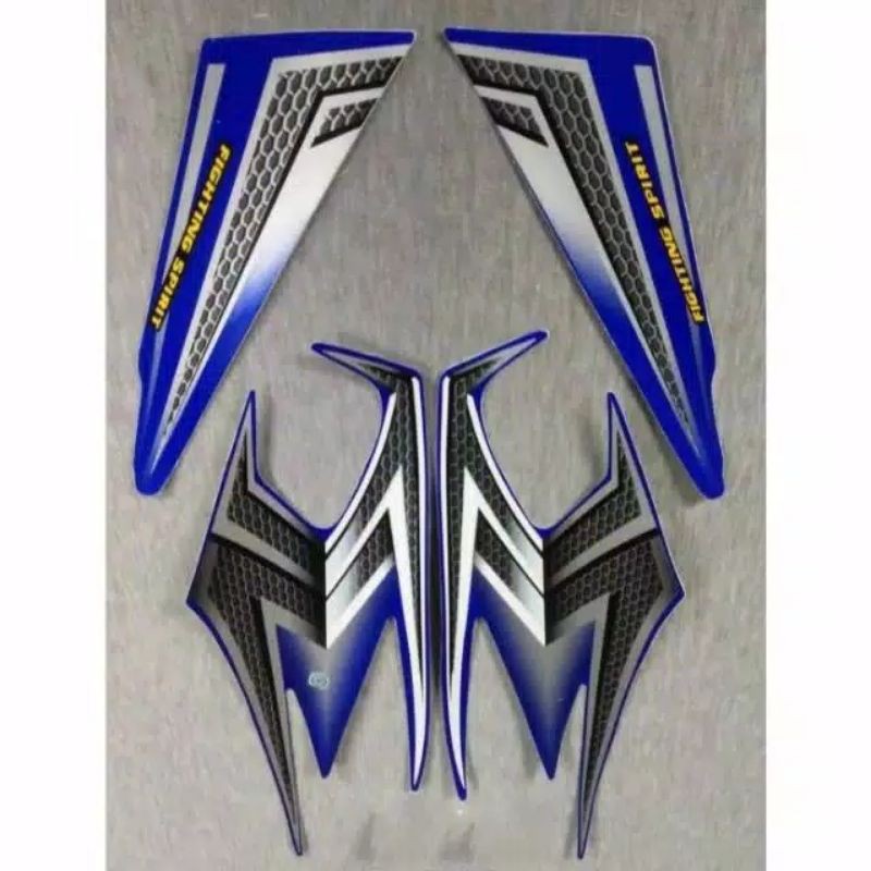 Lis stiker striping RX king 2003 biru cinta