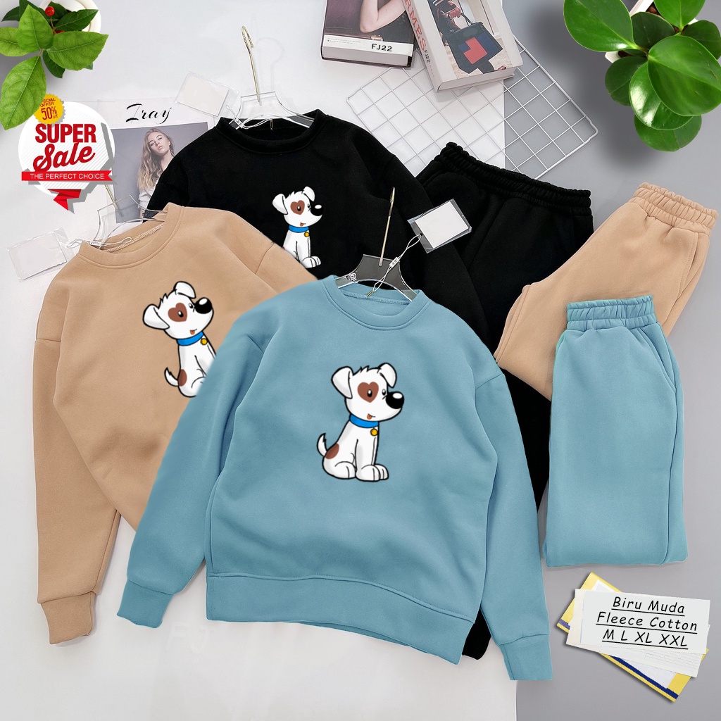 🅳🅵 Sweater Dog Buddy Love | Sweter Pria &amp; Wanita | Dhea Fashion