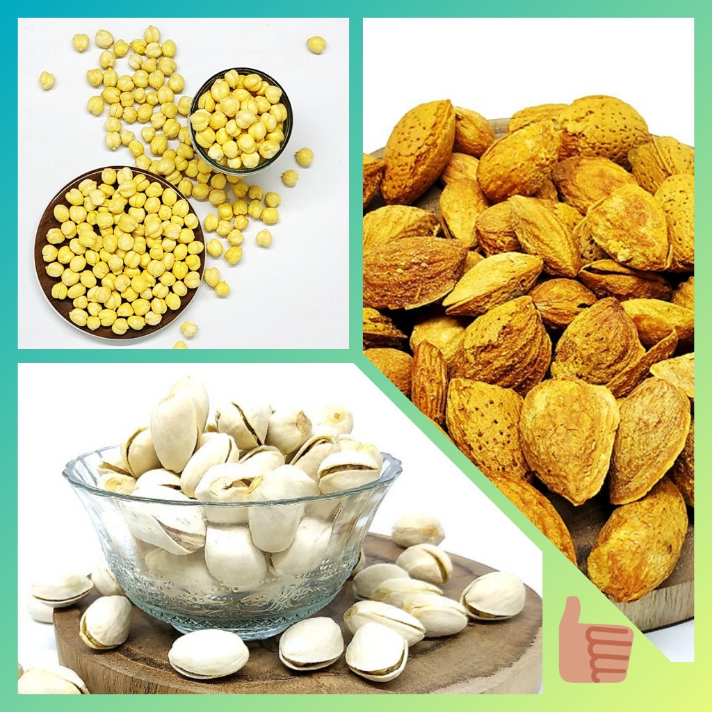 kacang Arab, Almond, Pistachio 100 Gram, Kacang khas Arab Oleh oleh Haji dan Umroh