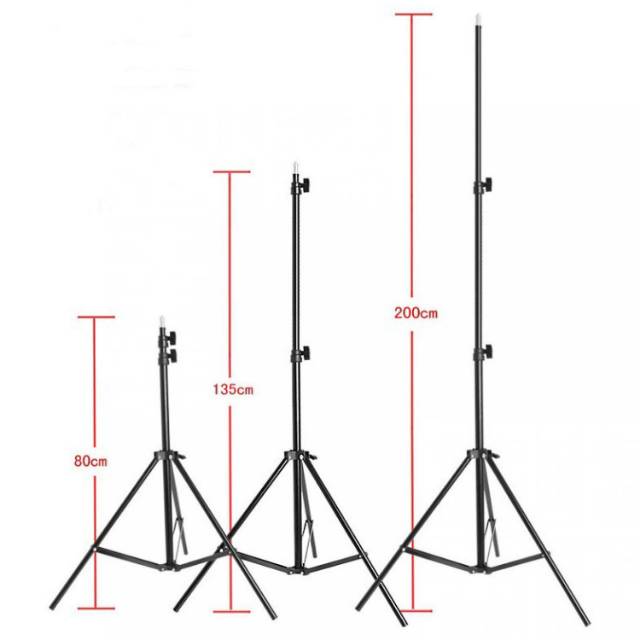 TaffSTUDIO Portable Tripod Lighting Stand Tripod 3 Section 200cm