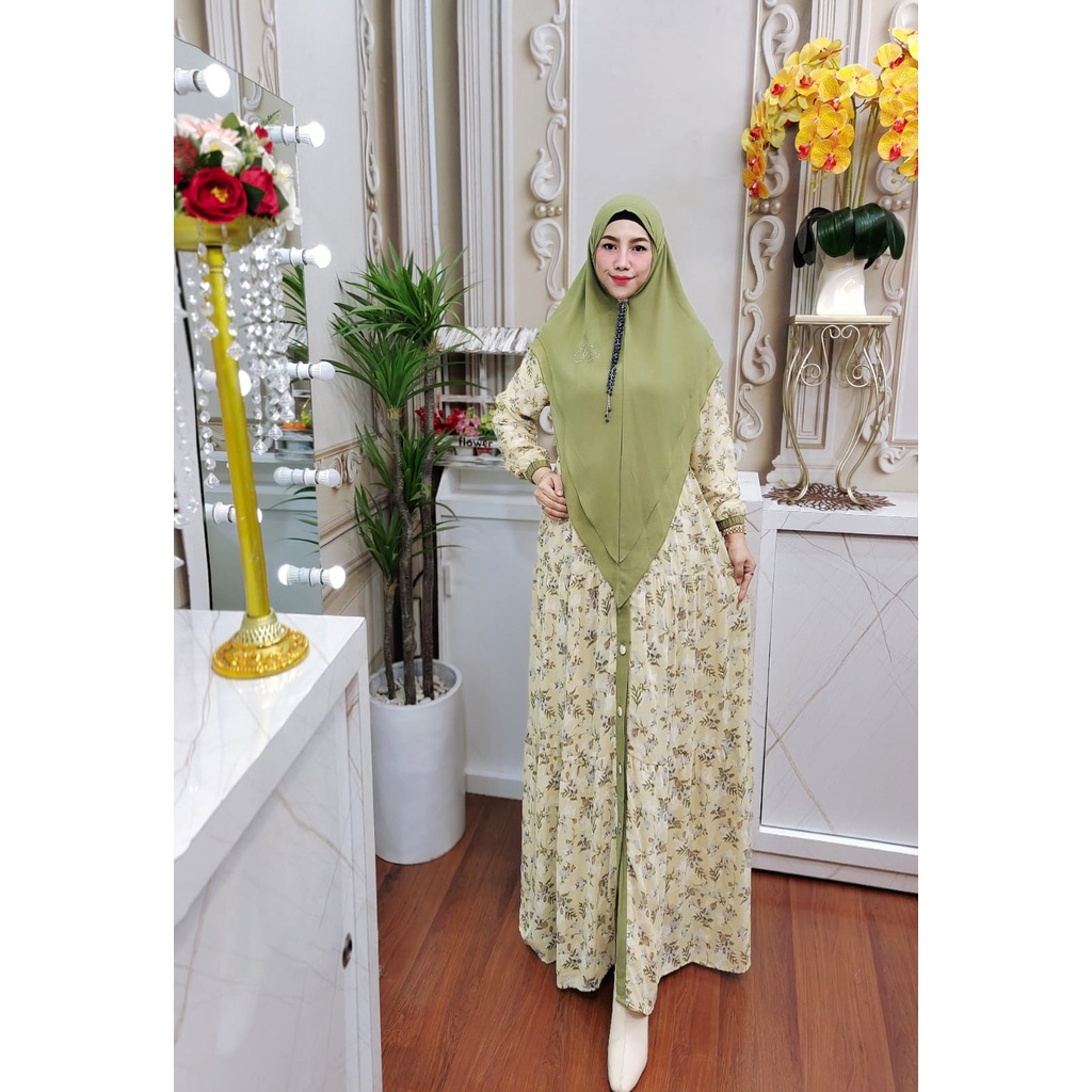 Home Dres Anjani By Gallery Maryam id ORI Hijab Gamis Syari Kekinian BestSeller Terlaris Termurah Or