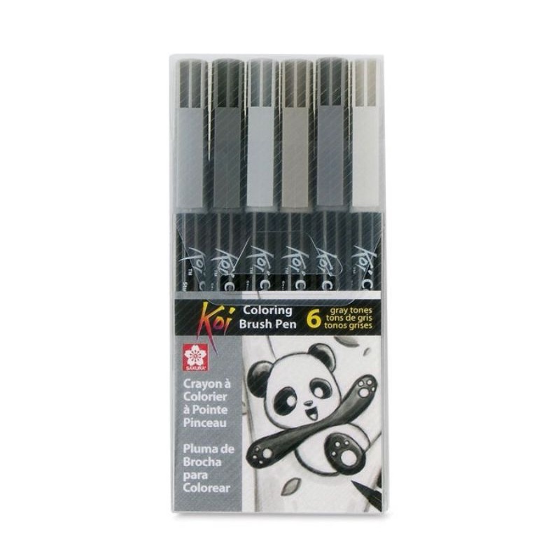 

SAKURA KOI COLORING BRUSH PEN - 6 GREY COLOR SET SPIDOL