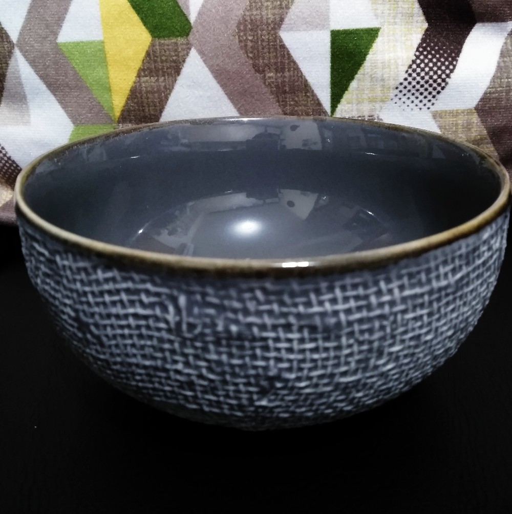 Mangkok Sop Motif Rastik Canvas / Mangkok Keramik / Mangkok Sop Keramik 01012