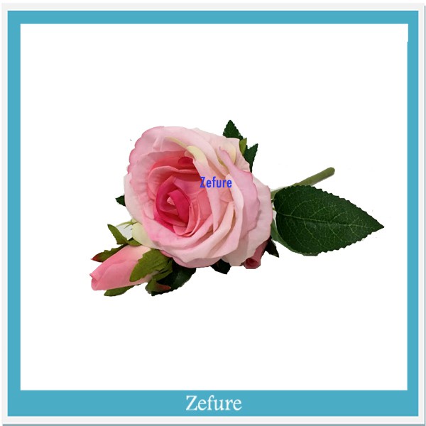 Bunga Mawar Buatan Buket Mawar Palsu Untuk Dekorasi Hadiah Wisuda Mawar Mekar dan Kuncup