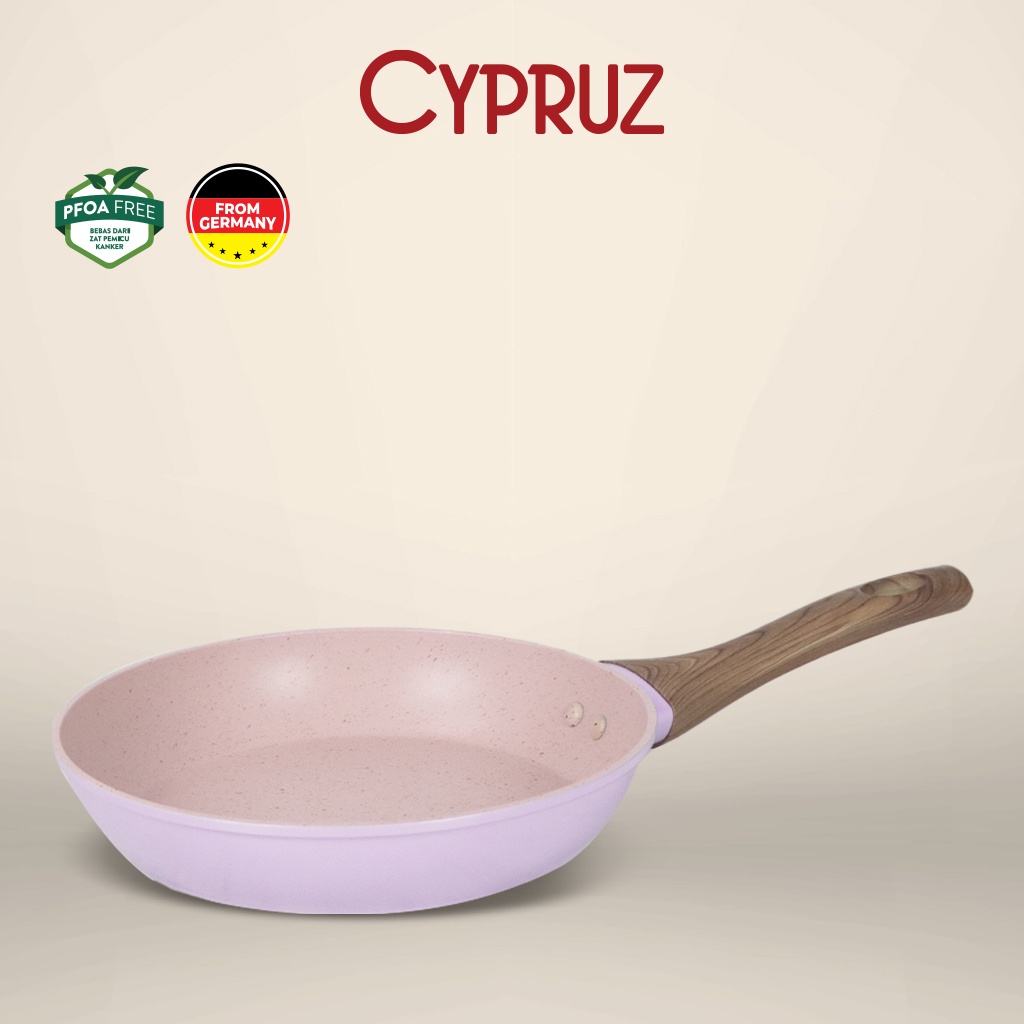 Cypruz Color Marble Wajan Penggorengan / Fry Pan Anti Lengket 20 cm