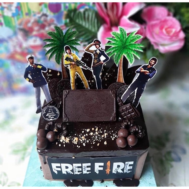 18 Kue Ultah Tema Free Fire Booyah Alok Free Fire