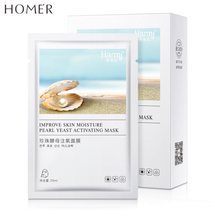 HJPE hanmj pearl mosturizing face sheet mask masker wajah kecantikan