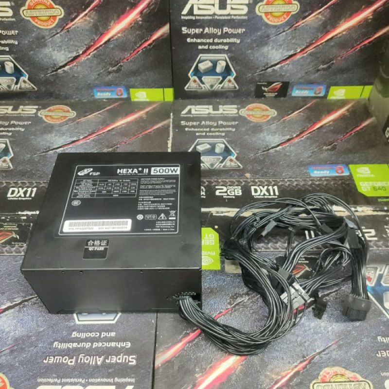 Power Supply PSU Komputer PC FSP HEXA + II 500Watt Pure AX500-53YTN