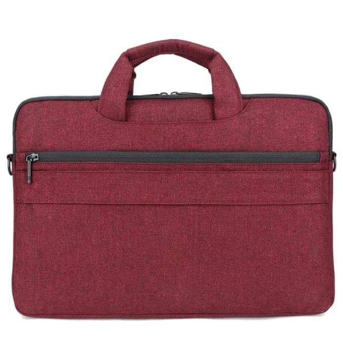 Tas Laptop Selempang BRINCH Slim Messenger Bag 15.6 inch - Red