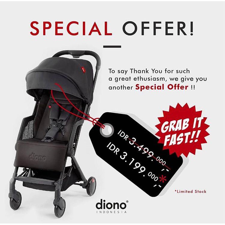 PROMO !!! Stroller Diono Traverze