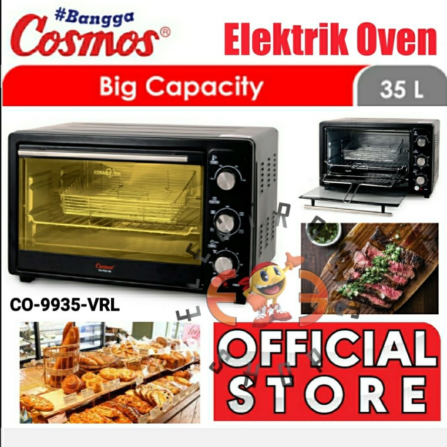 Cosmos CO 9935 VRL Electrik Oven 35 L - CO9935 - Oven Listrik - Promo