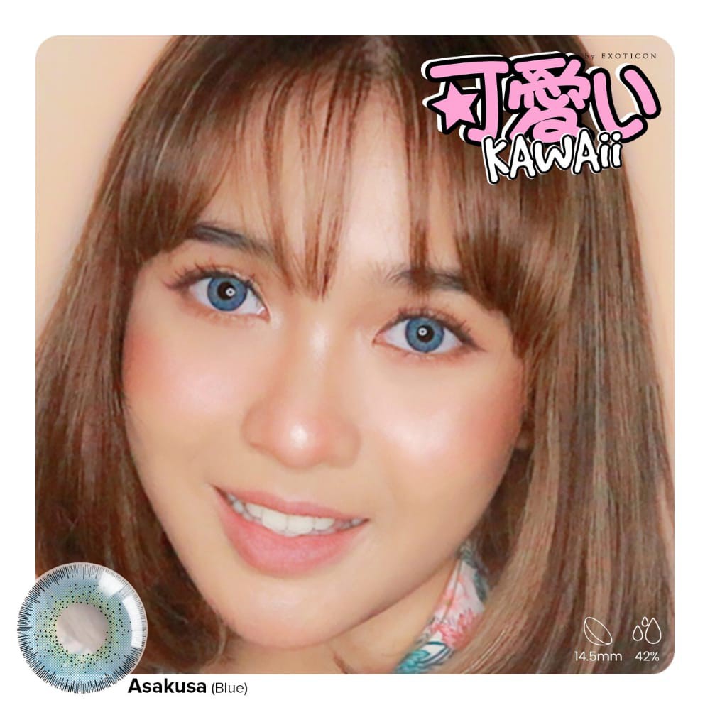 Softlens X2 KAWAII DIA 14.50mm NORMAL &amp; MINUS (-0.50 s/d  -3.00) softlen /softlense /Lensa  Kontak/BS