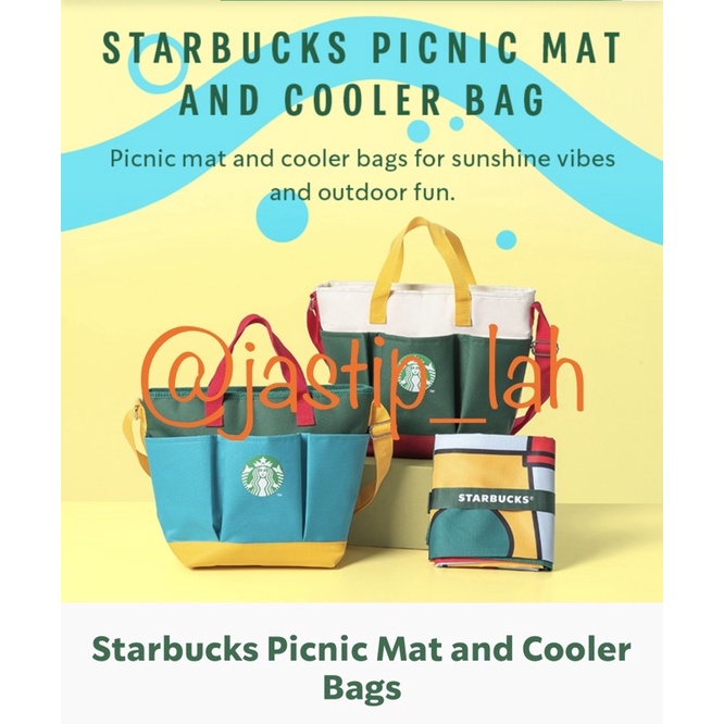 Jual Starbucks Cooler Bag and Picnic Mat Shopee Indonesia