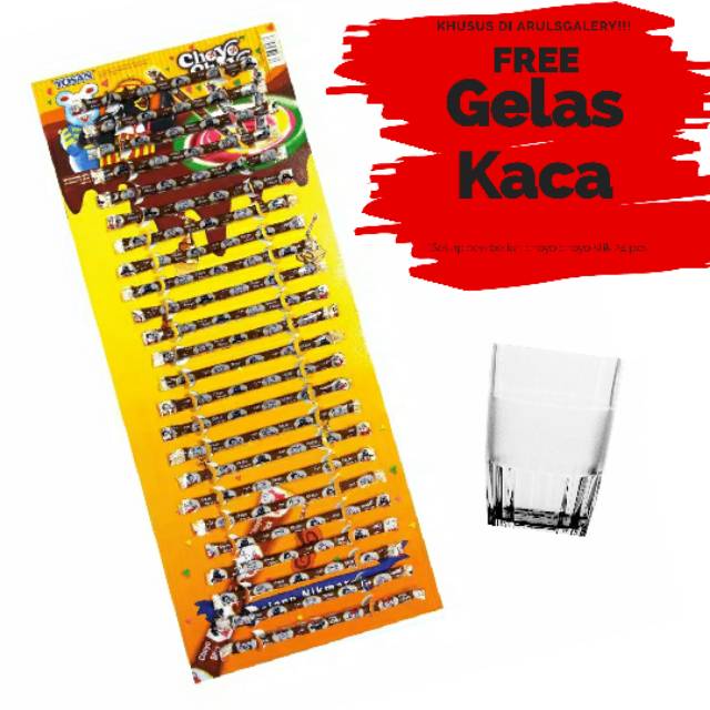 

Coklat choyo choyo 24 pcs | FREE GELAS KACA
