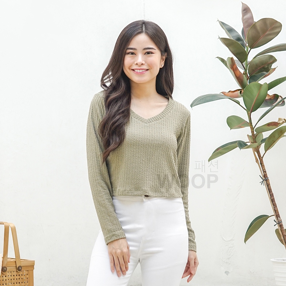 Ros Ginger Knit Top Atasan Wanita Blouse