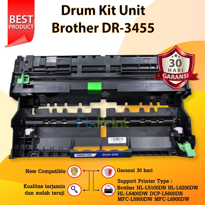 Drum Kit Unit DR3455 DR-3455 New Imaging Drum HL-L5100DN HL-L6200DW HL-L6400DW DCP-L5600DN MFC L5900