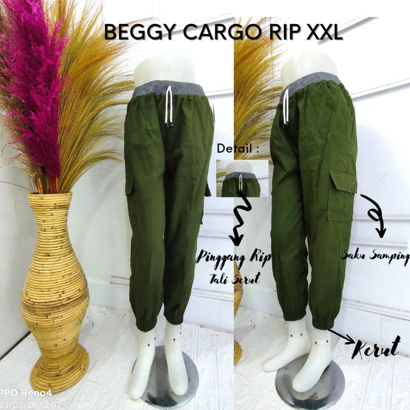 CELANA BEGGY CARGO RIP XXL