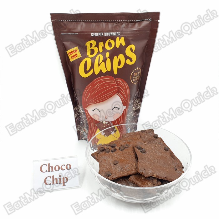 

TERBARU BronChips Keripik Brownies Kripik Bron Chips - Choco Chips