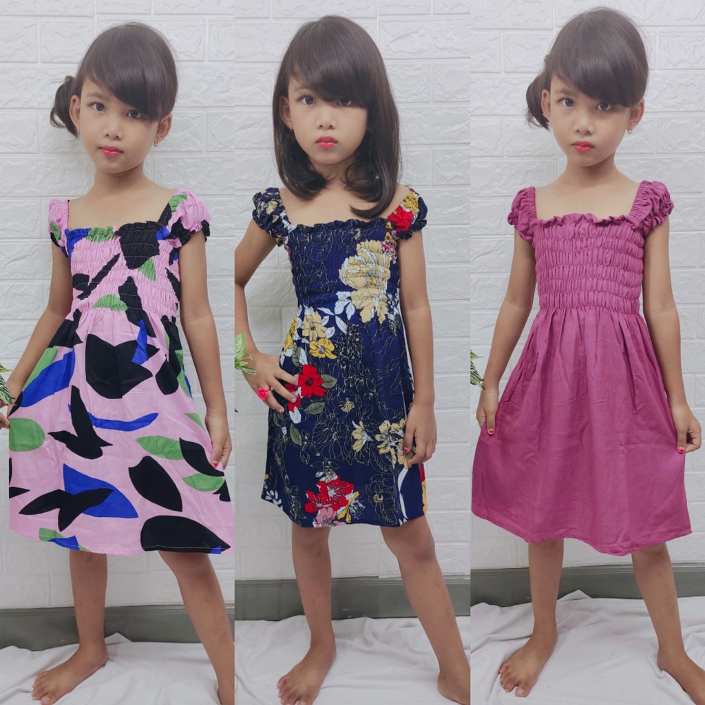 Kiandra - Dress Kerut Anak