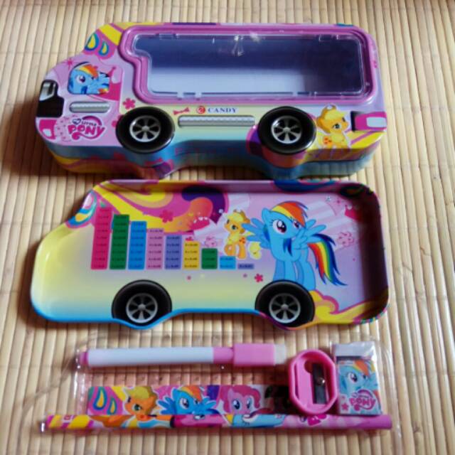 

Tempat pensil pony import kaleng bus