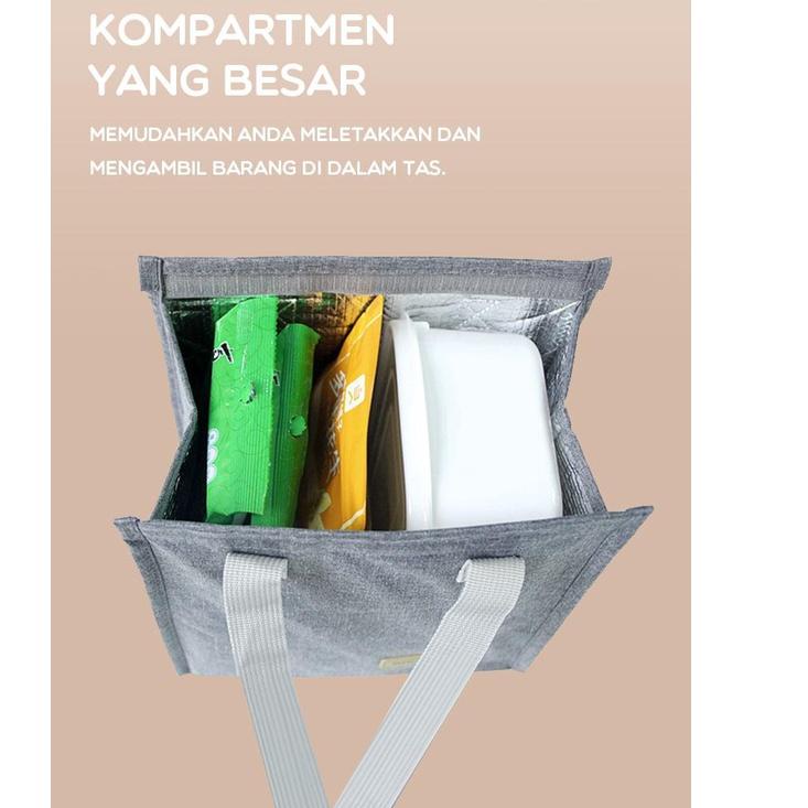 ➷ (SERUNI) SAMONO SLB20 TAS BEKAL MAKAN PORTABLE TAS LUNCH BOX ➴