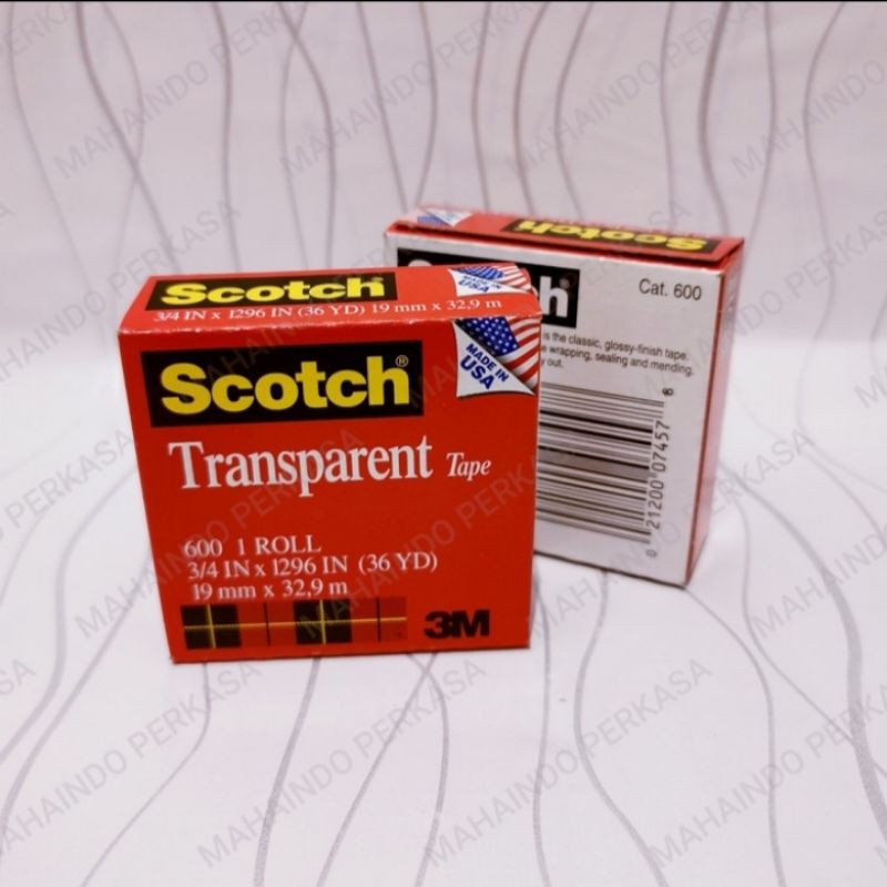 

3M Scotch 600 Transparent Tape 19mm x 32,9m