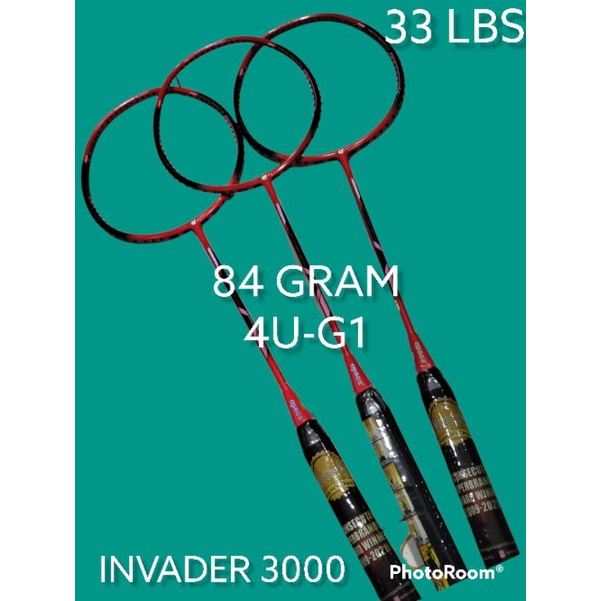 raket badminton APACS INVADER 3000. 33 LBS