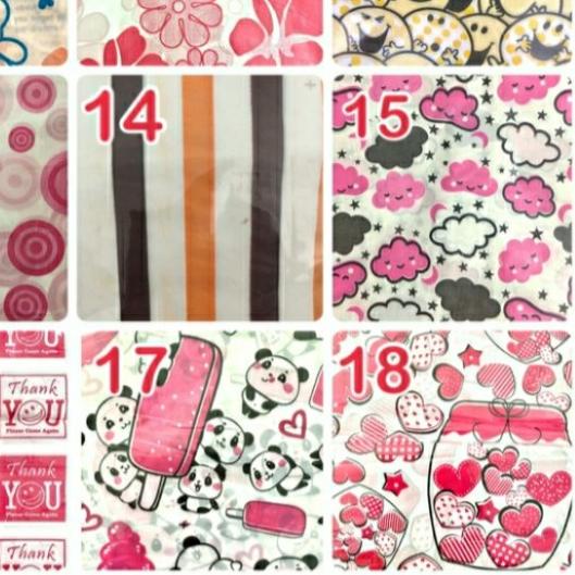 

♠ Kantong Plastik Pond Oval Motif 30x38 - 17. Panda Pink ♫