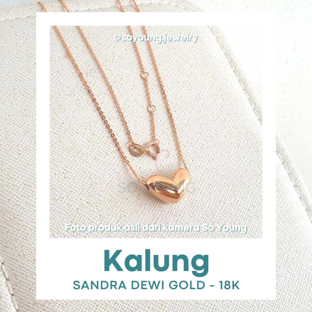 Kalung Sandra Dewi Golden Love Valentine Series NC210304 Kadar 18K