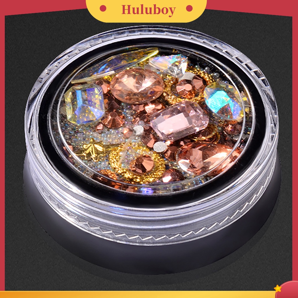 Huluboy Huluboy♡ Manik-manik Berlian Imitasi 3D Warna-Warni Untuk Dekorasi Nail Art