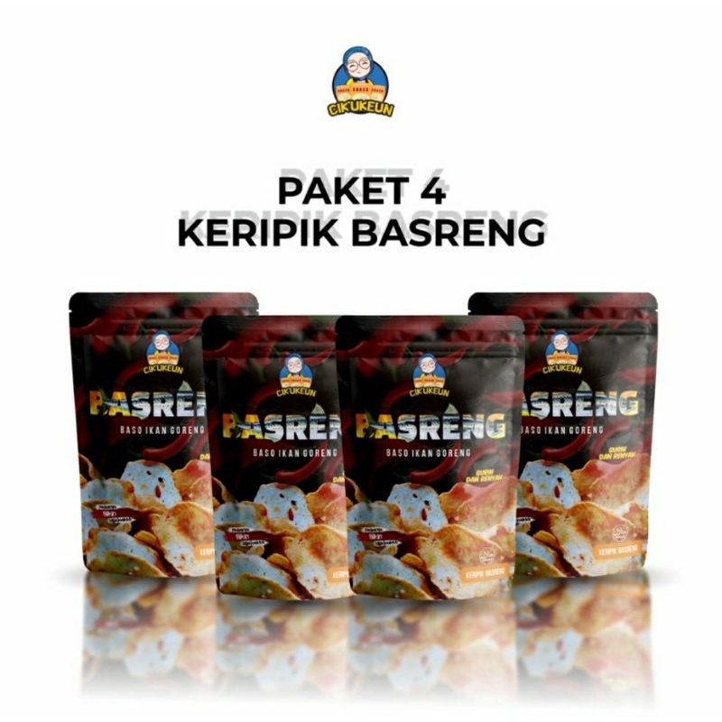 Cikukeun Paket 4 Keripik Basreng