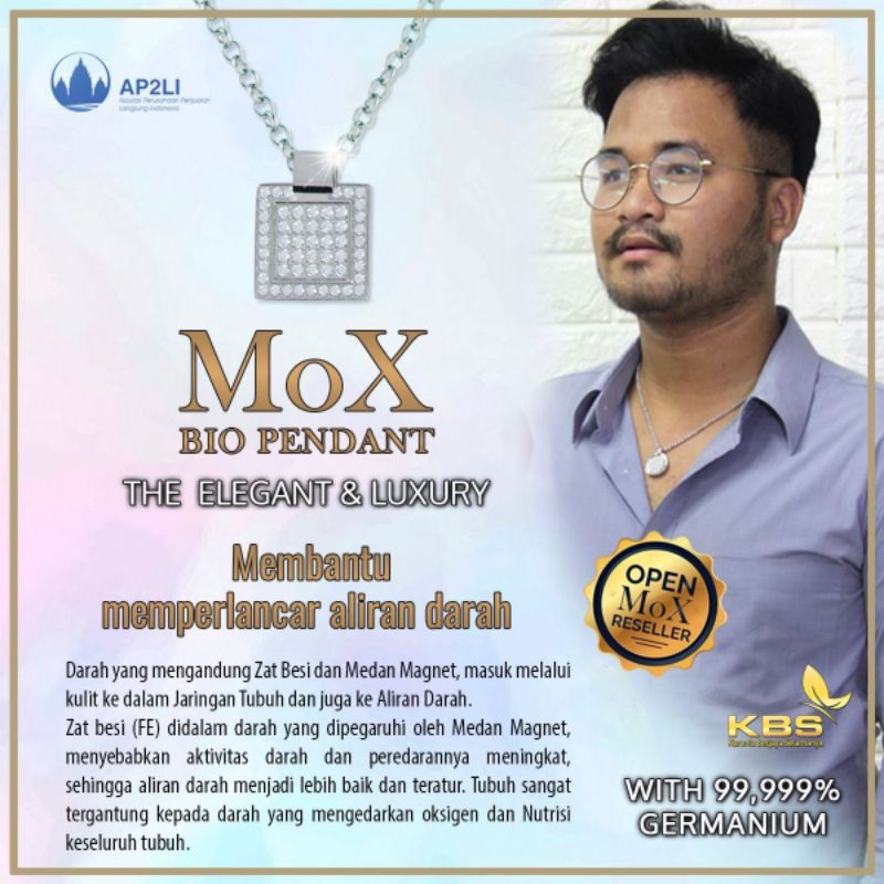 KALUNG KESEHATAN MOX KALUNG ION NEGATIF ORIGINAL GERMANIUM