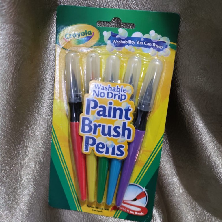 

Crayola paint brush pens washable no drip
