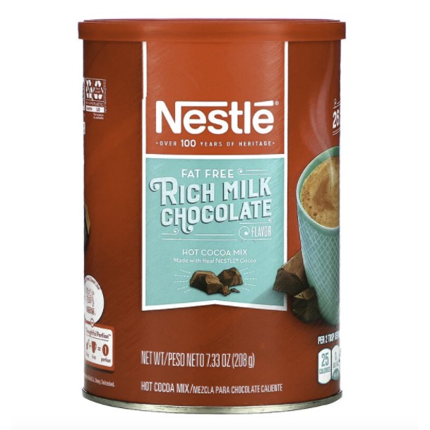 

Nestle Hot Cocoa Mix Rich Milk Chocolate Flavor Fat Free (208 g)