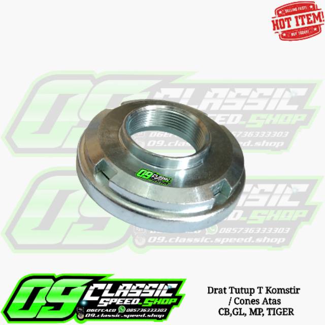 Mur Baut Tutup payung Komstir Cones Segitiga Atas CB GL Pro Max Megapro Tiger