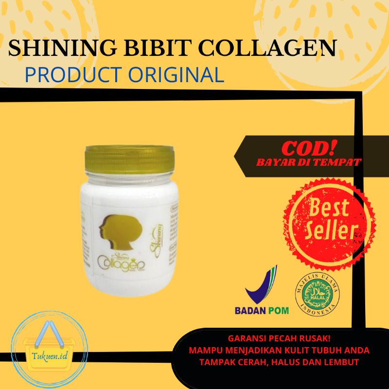 Shining Bibit Collagen Moisturizer Body Lotion Cream pemutih Mencerahkan kulit Kusam Melembabkan Lem