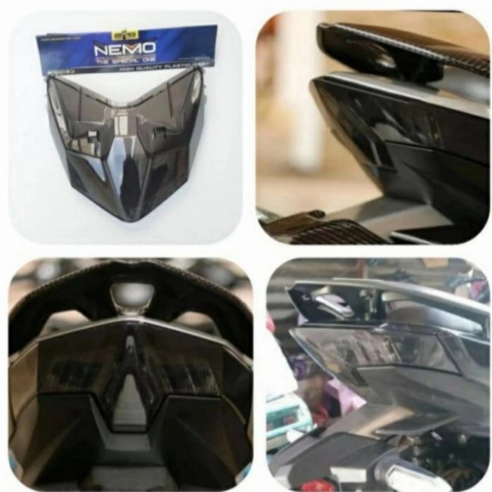 Mika smoke vario 125 150 led new old nemo kaca stop belakang original - Led old