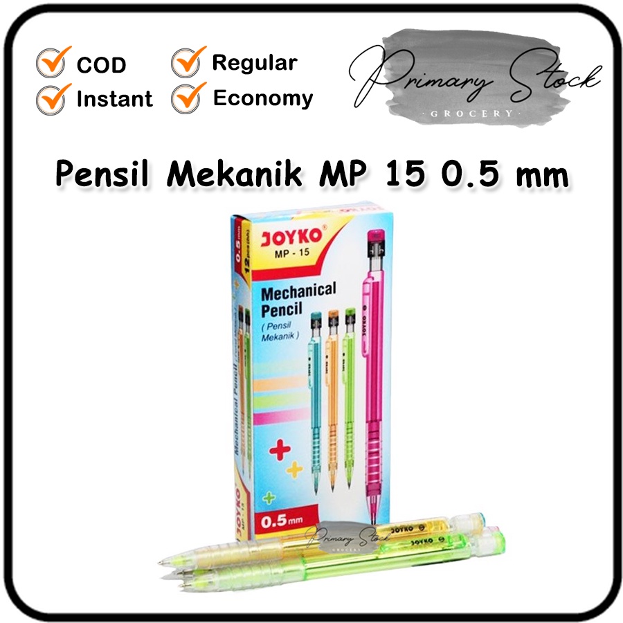 

Pensil Mekanik 0.5 mm Joyko Pensil Mekanik 2B MP 15